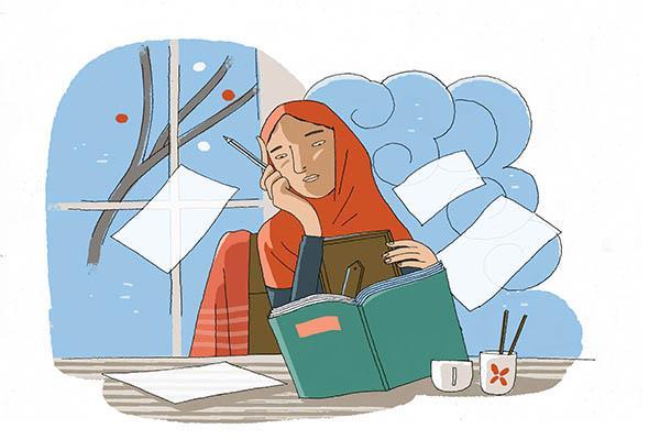 دختر پشت واژه‌ها