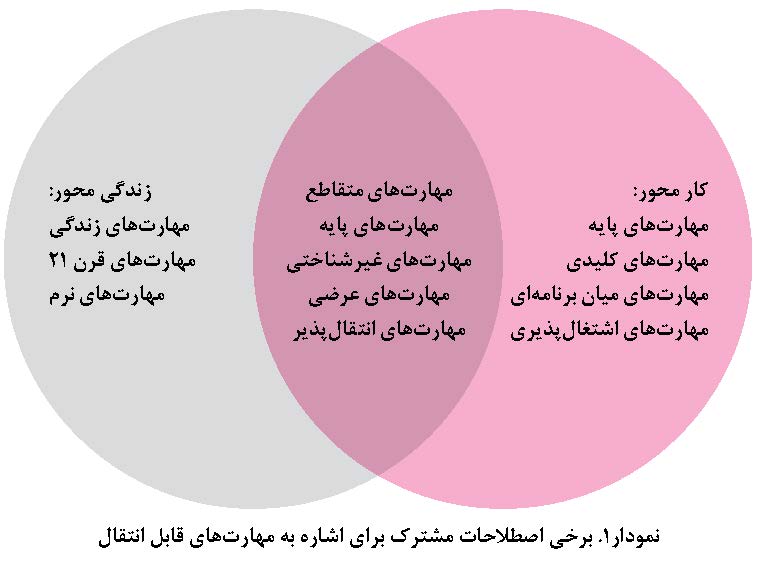 برخی اصطلاحات مشترک برای اشاره به مهارت‌های قابل انتقال