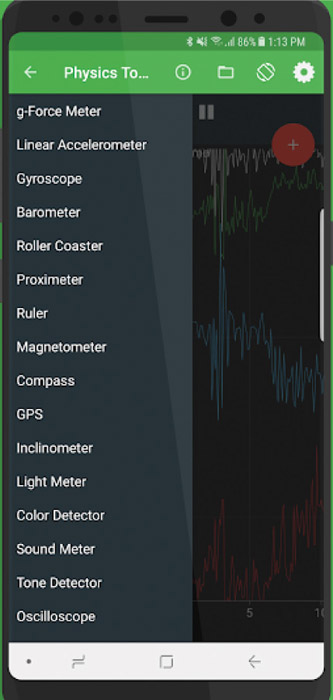 physics toolbox sensor suite