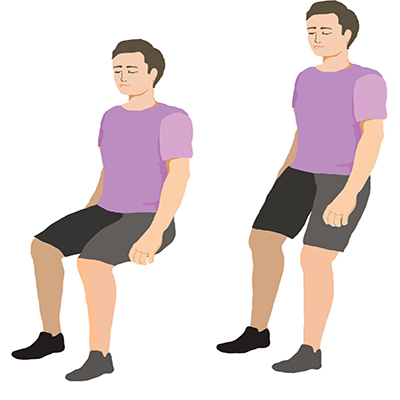 کمرت را بچسب