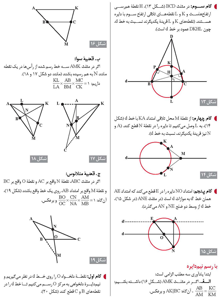 برای رسم خط موازی با یک خط رسم حداقل چند دایره لازم است؟